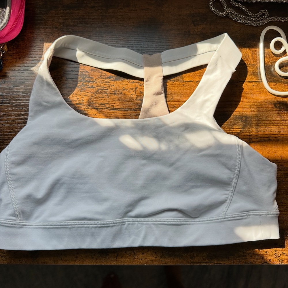 Lululemon White Sports Bra